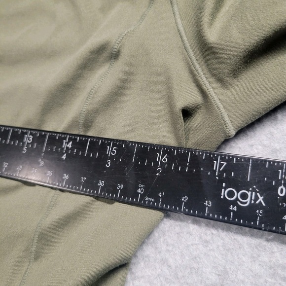 Fabletics Long Sleeve Hoodie Women's Size Small Army Green Gym Running Yoga - Picture 5 of 10
